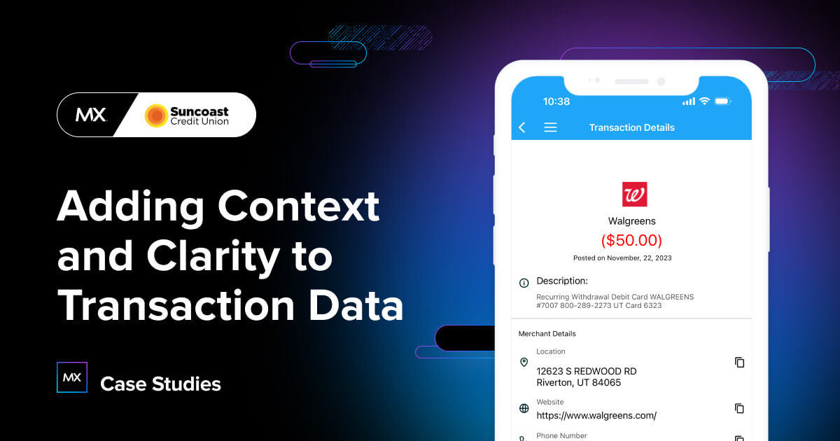 Suncoast Credit Union Leverages MX Data Enhancement