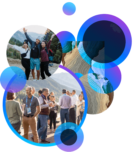 accent bubble graphic attendees