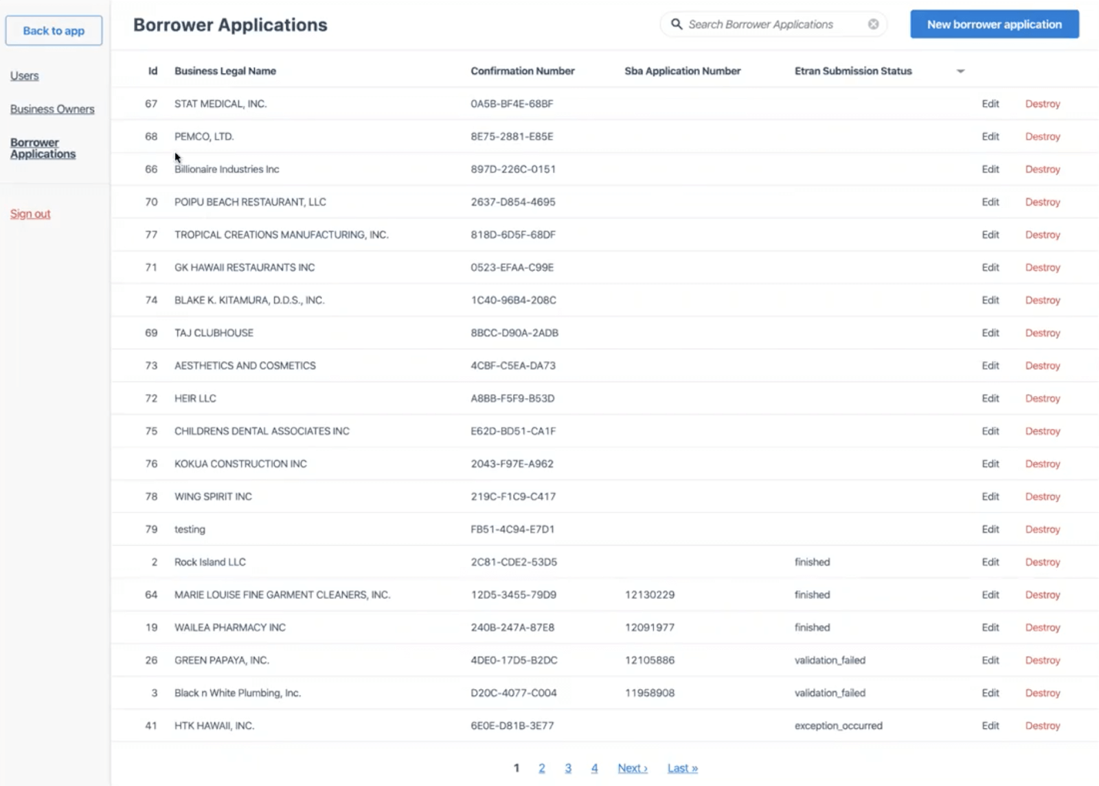 Easy SBA Portal Demo and FAQ