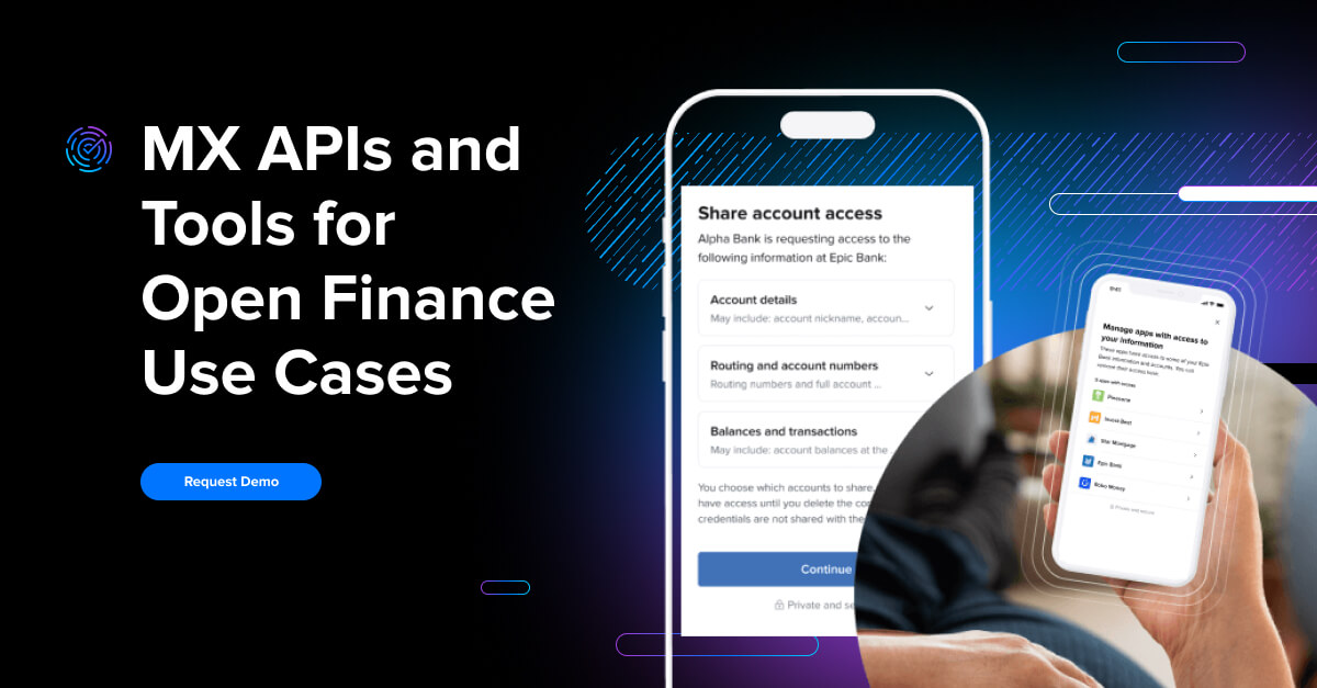 MX APIs and Tools for Open Finance Use Cases